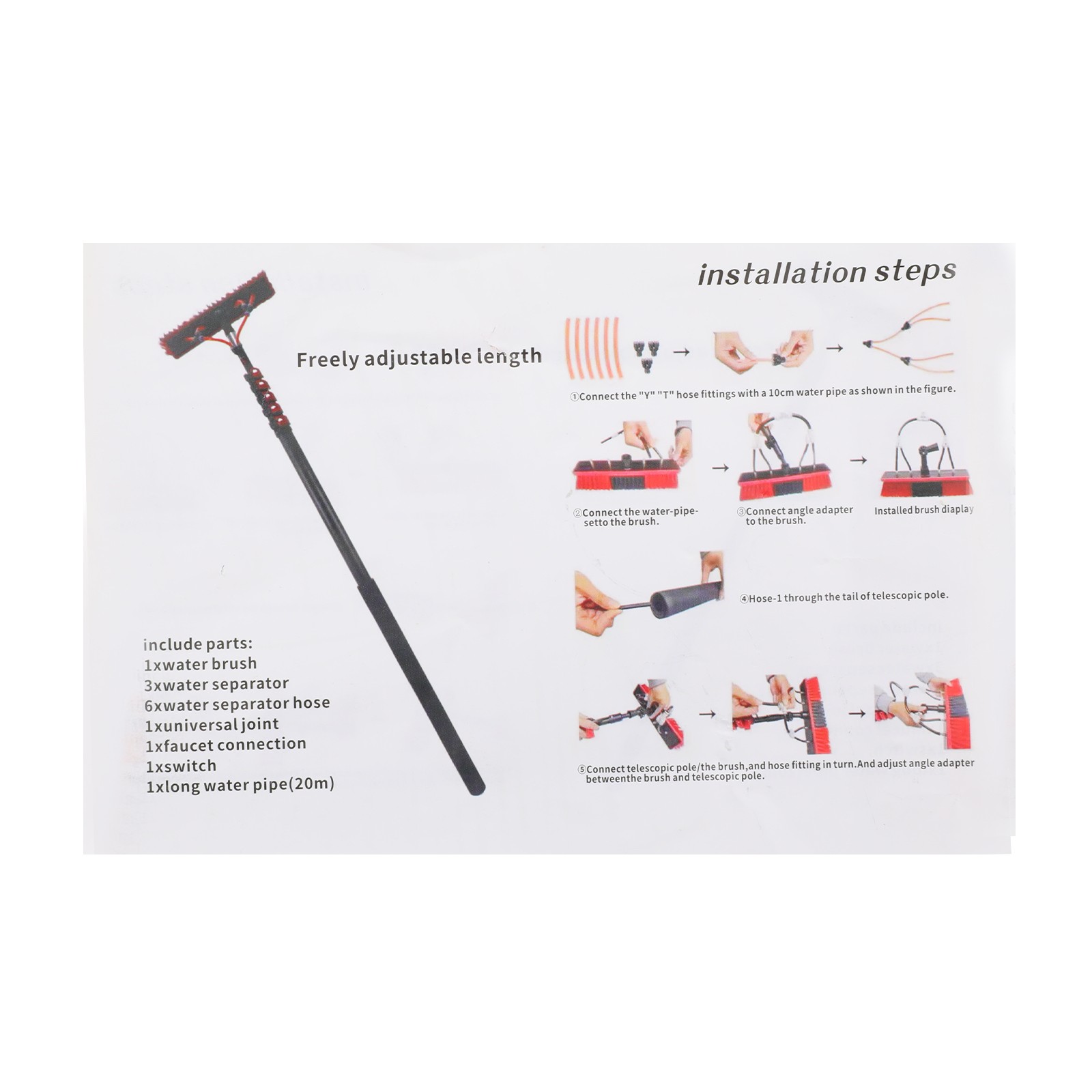Window Cleaner Equipment Window Cleaning Adjustable Window Cleaning Tool 10.8m