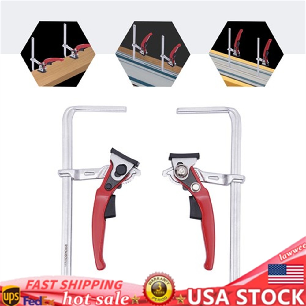 2PCS Saw Guide Rail Ratchet Clamp Track Saw Clamping Force Max 485lbs ﻿