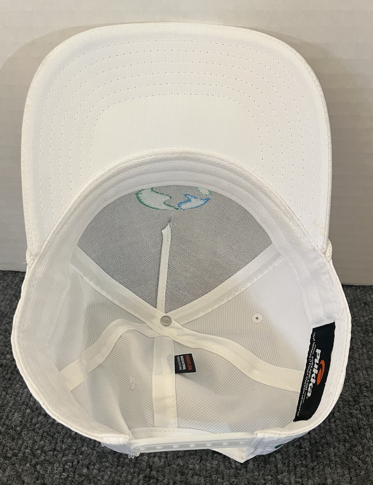 Prologis Golf Hat SnapBack White Logo Braid Embroidered