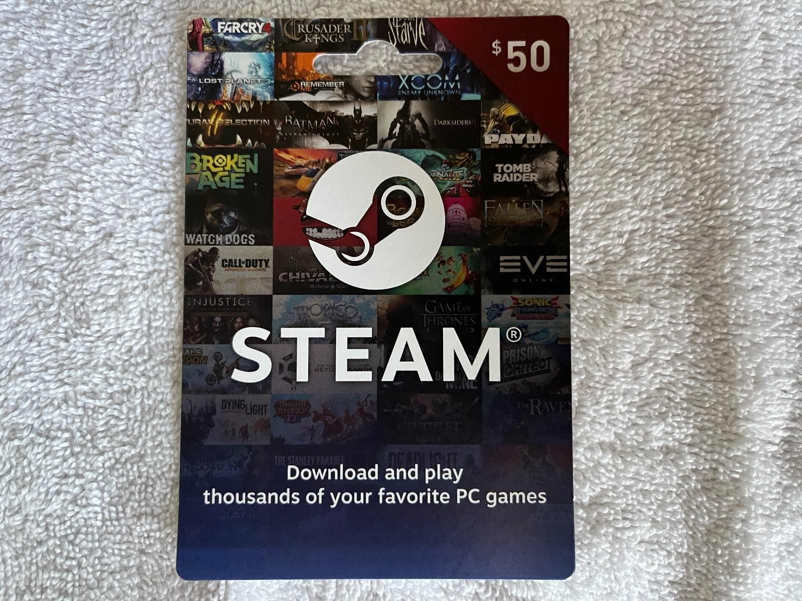 NEW Steam Gift Card Pc Prepaid Game Card - Physical Card - PRIORITY -  $50.00 🔥