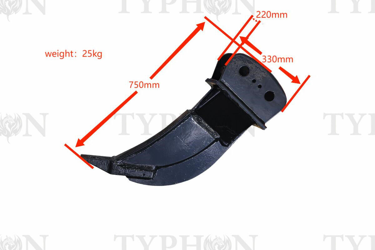 NEW 2.5 Ton Mini Excavator Attachment Ripper Single Shank TYPHON Digger