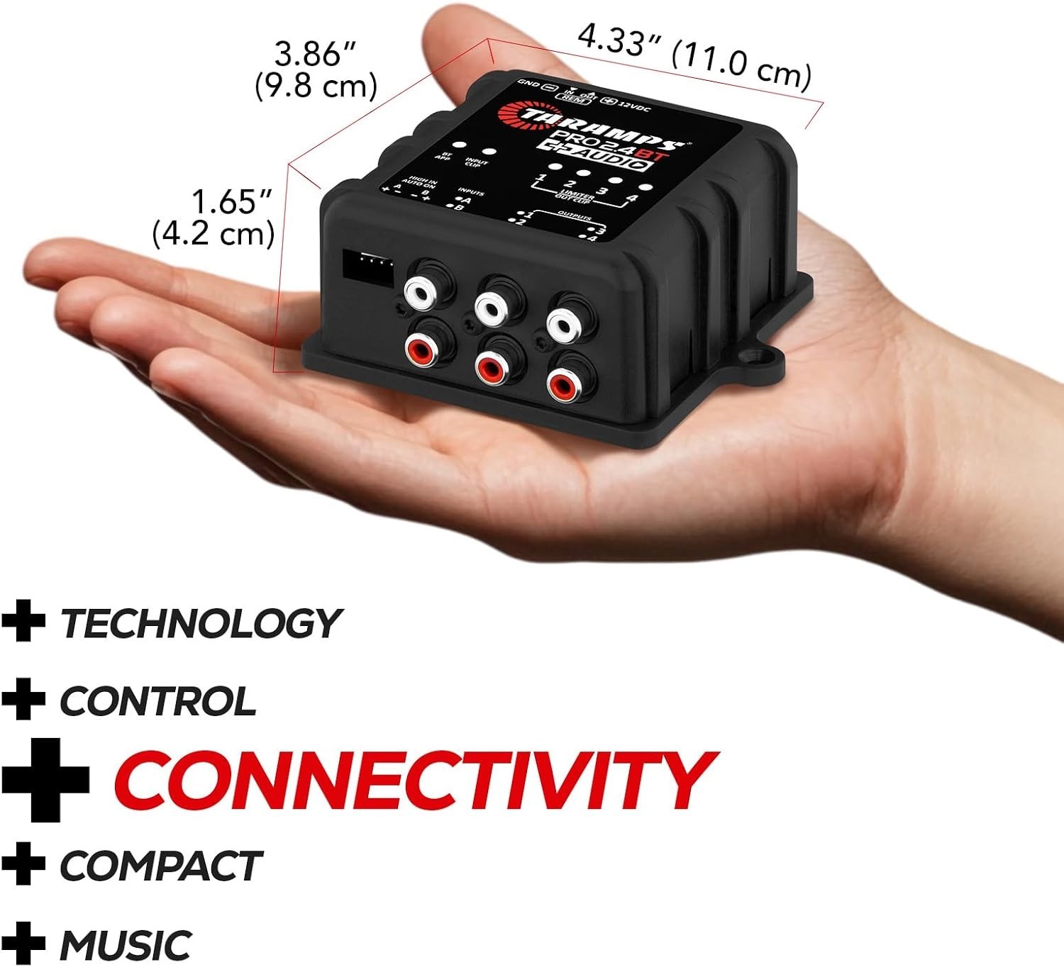 Taramps PRO 2.4BT + Audio Digital Audio Processor with Bluetooth Audio Player