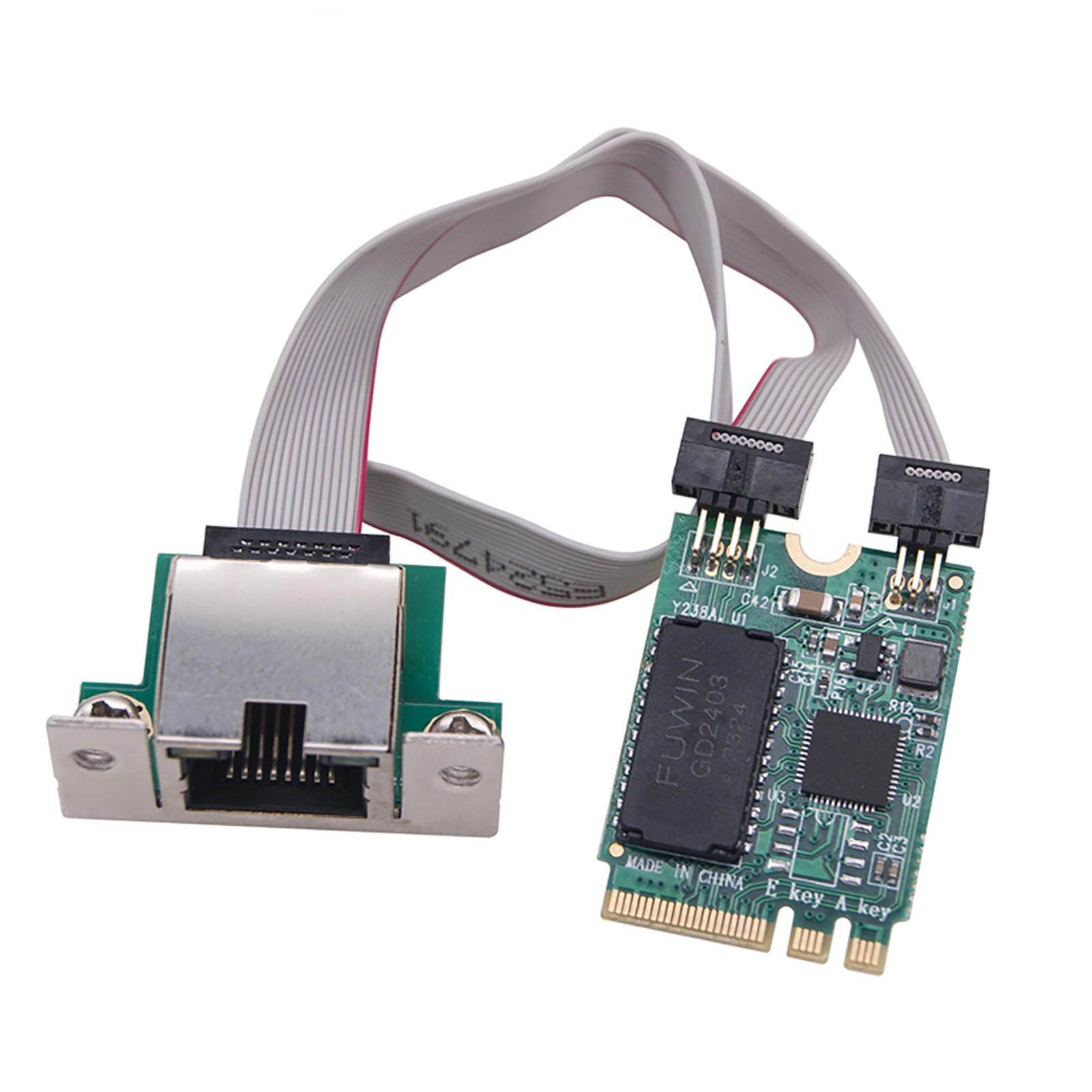 M.2 Key A+E 2.5G Gigabit RTL8125B RJ45 Ethernet Network Lan Card Chipset