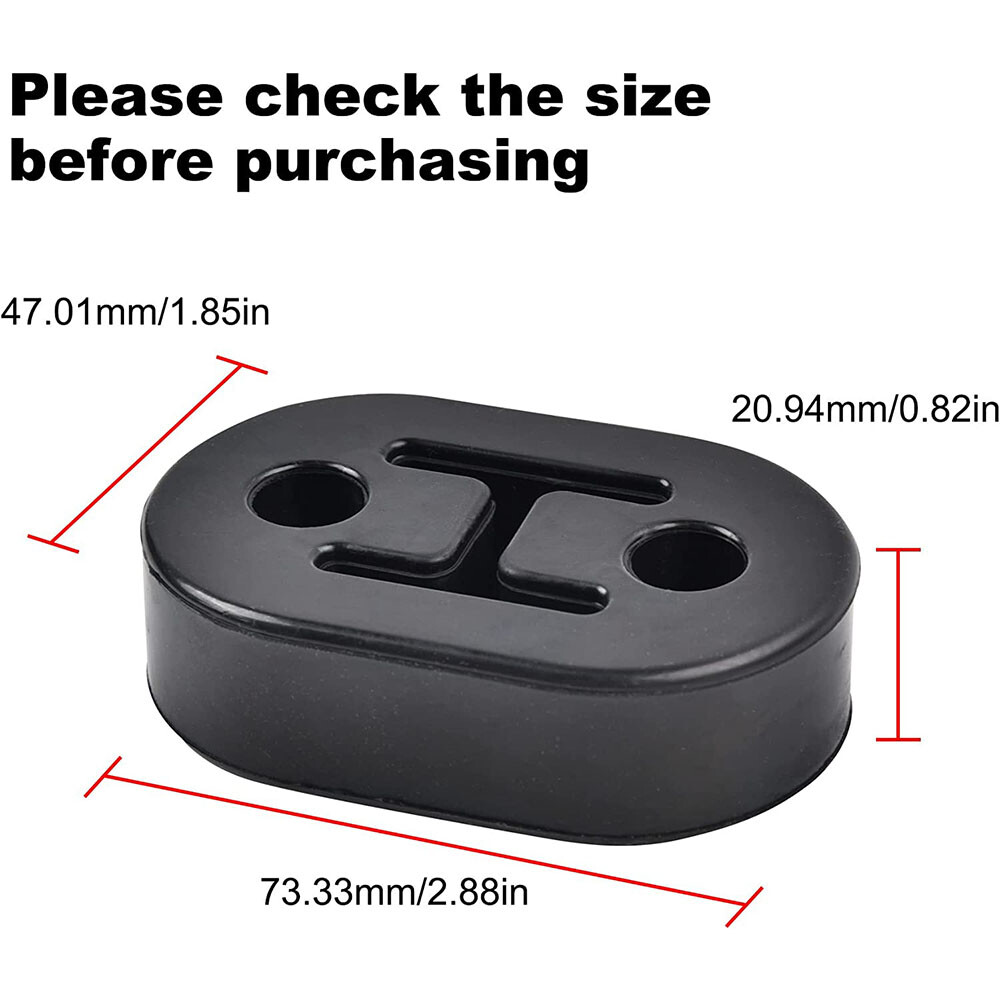 8 x Performance Polyurethane Rubber Exhaust Hangers Adjustable Muffler Universal
