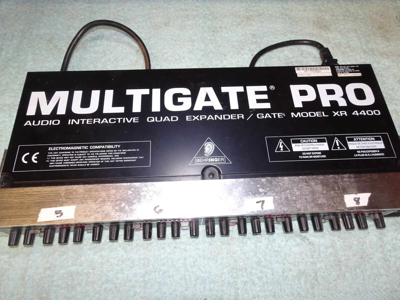 BEHRINGER MULTIGATE PRO XR4400 4-Chan Audio Interactive Quad Expander/Gate,