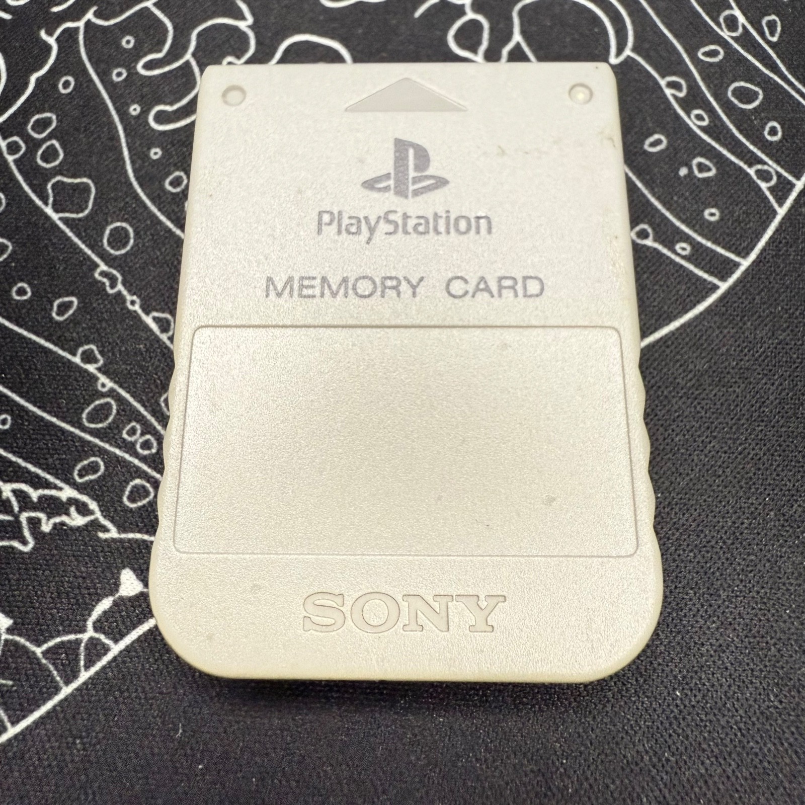Sony PS1 Original OEM Memory Card SCPH-1020 – Gray (Tested & Working)
