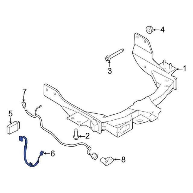 Genuine Ford Connector Wire LK4Z13A576A