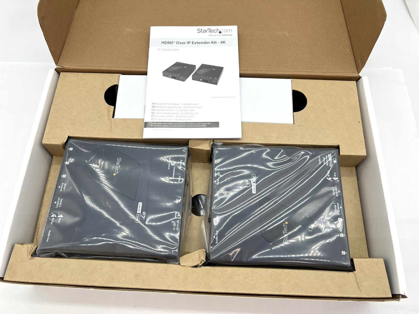 StarTech HDMI Over IP Extender Kit Transmitter, Receiver ST12MDHLAN4