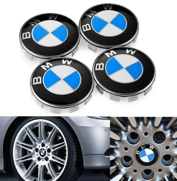 Set of 4PCS Fit For BMW 56mm Wheel Center Hub Caps Logo Badge Rim Hubcaps Emblem
