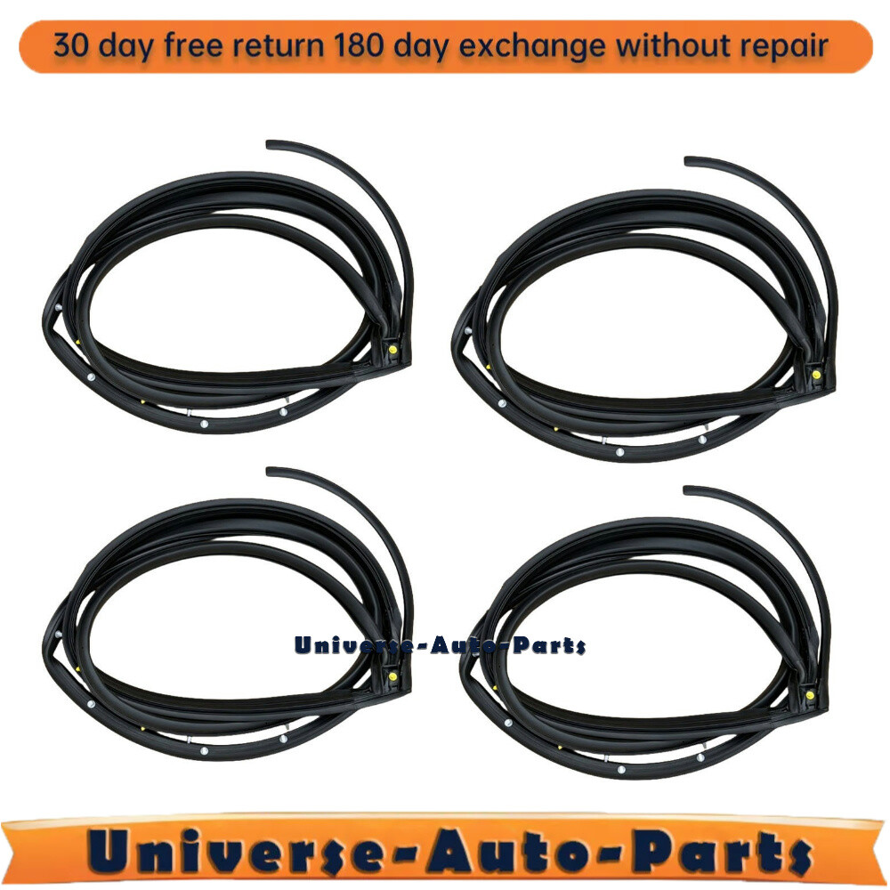 For Honda Civic 2006-2011 Door Weatherstrip 4PC Sllence Opening Gasket On door