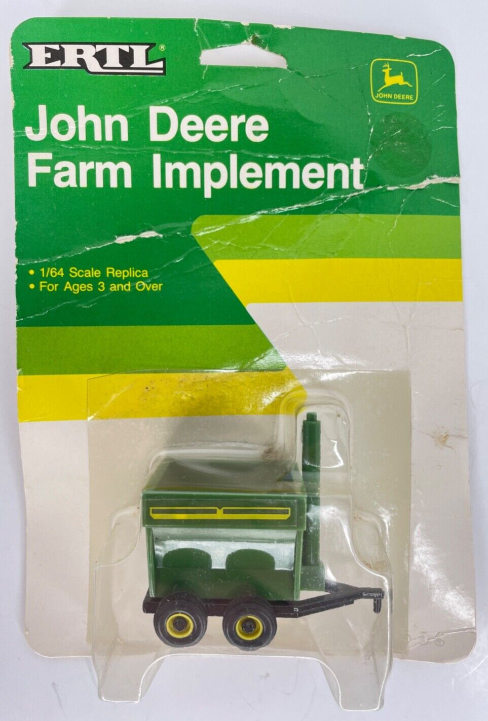 Vintage 1986 Ertl John Deere Farm Implement 1/64 #5555 Grain Cart