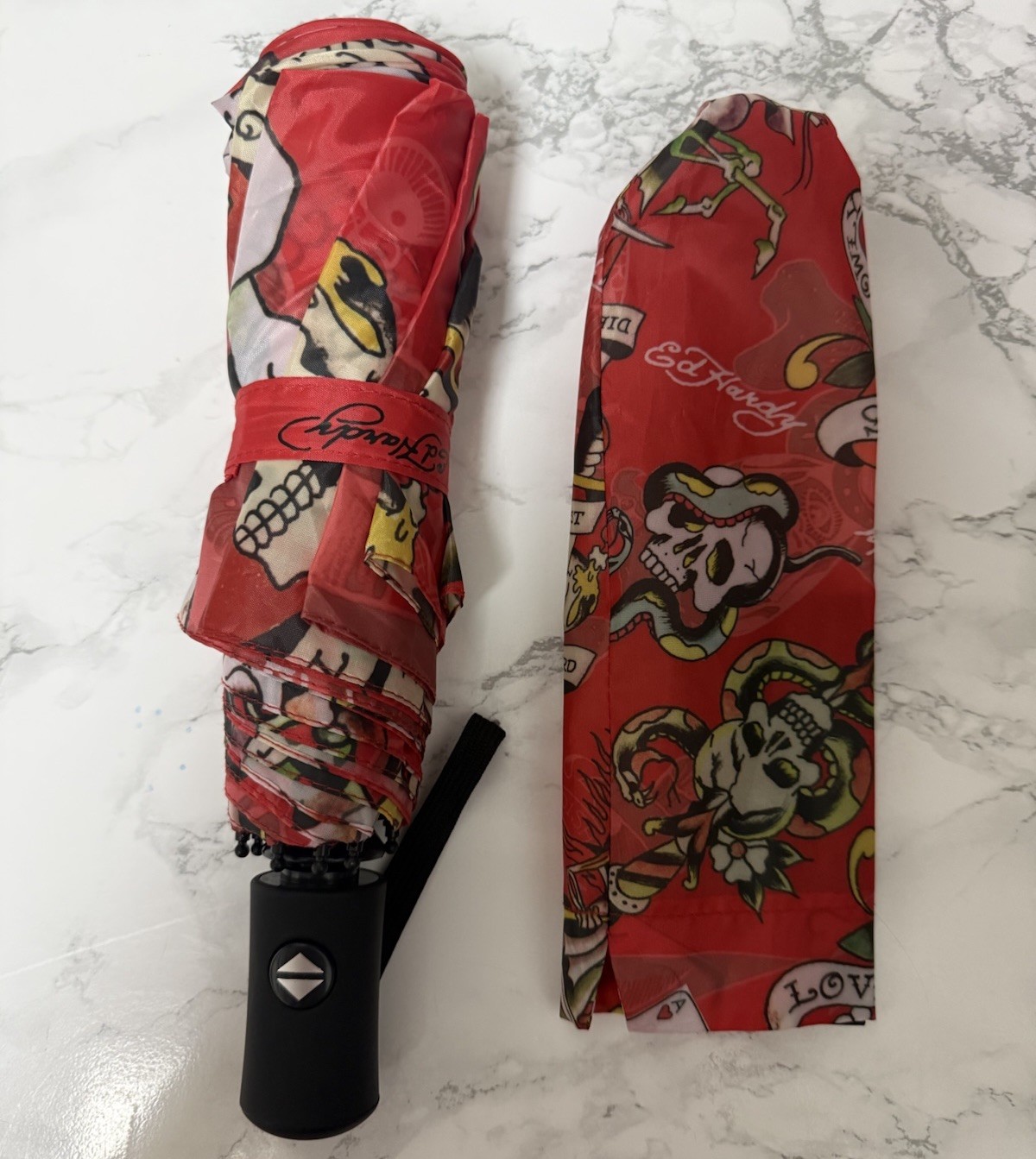 Ed Hardy Red Skull Umbrella