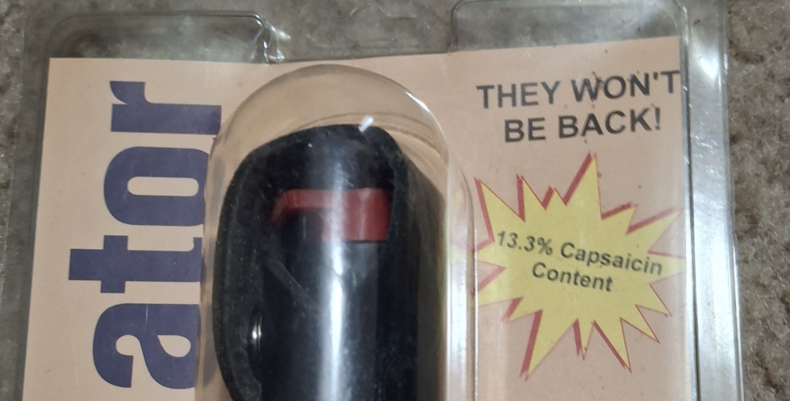 Terminator Red Pepper Spray New