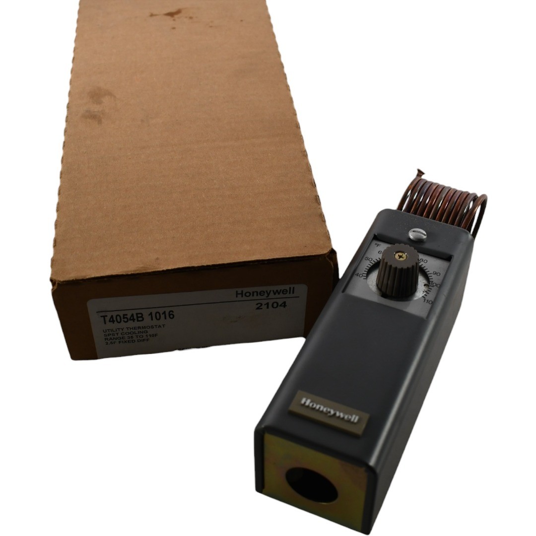 NEW Honeywell T4054B 1016 Utility Cooling Thermostat SPST 120V 240V 36-110F