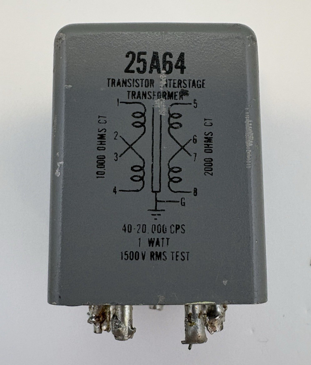 UTC 25A64 Transistor Interstage Transformer 10K CT to 2K CT Tested Vintage Audio