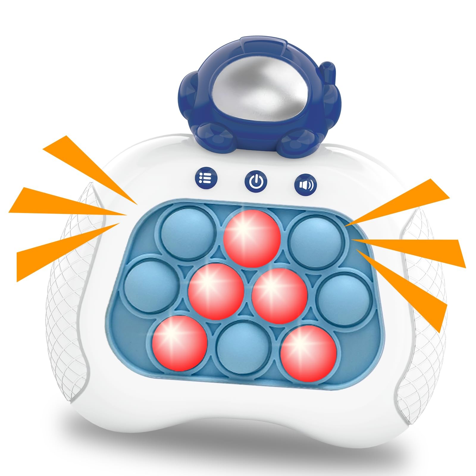 weirtoya Fast Push Game, Pop Bubble Fidget Toy Quick Push Light Up Popping Game