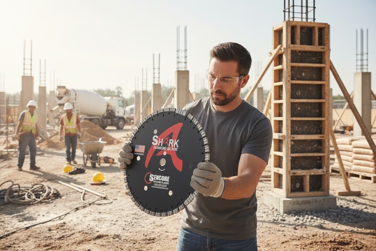 16" The Shark Diamond Saw Blade (12mm segment) + Free Shipping
