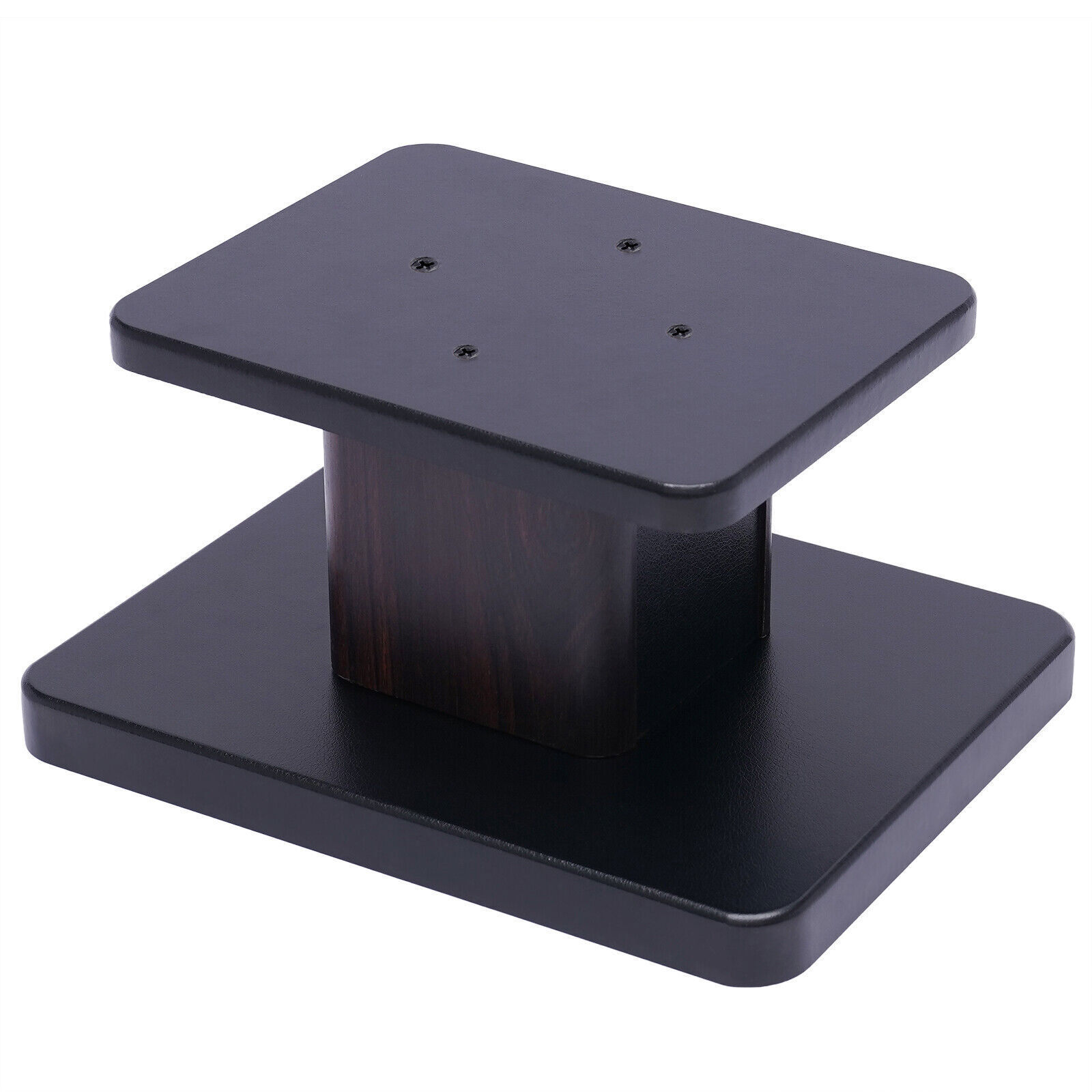 Elegant Black Walnut Speaker Stands for Bookshelf or Desktop Use