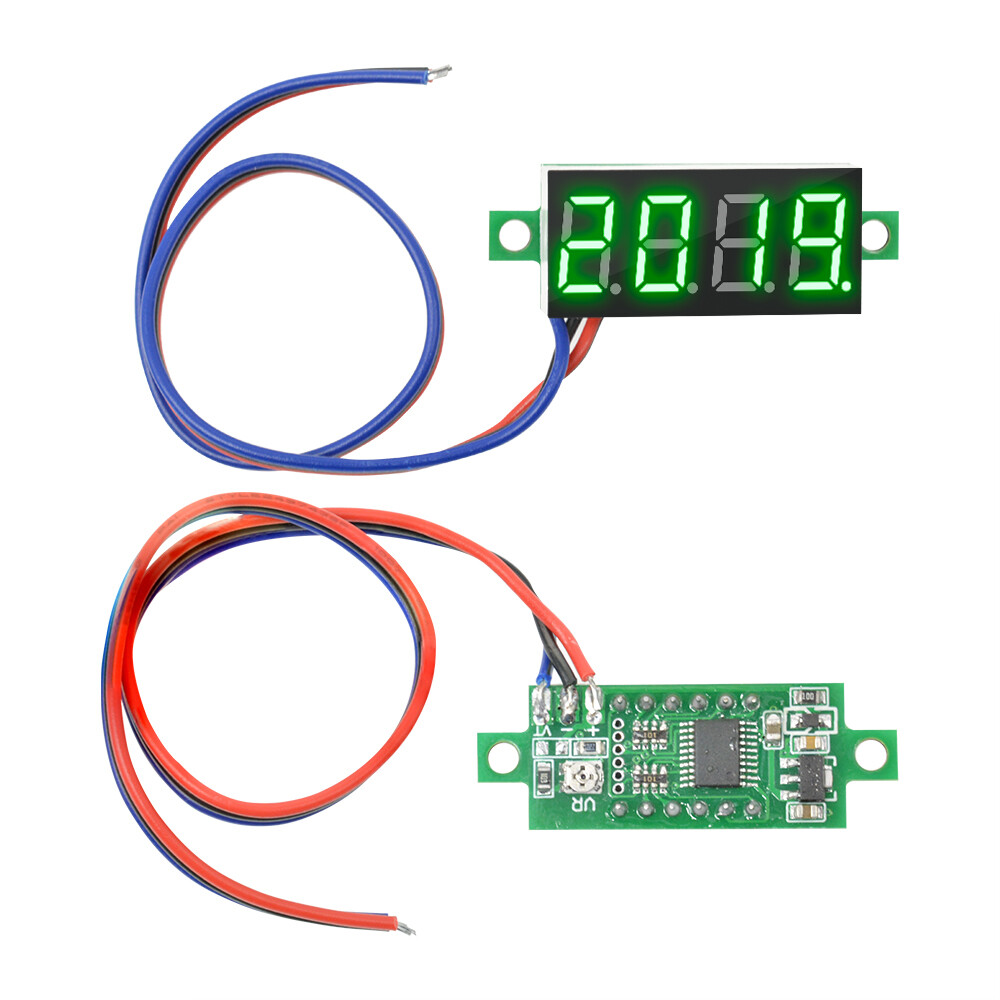 0.36" Digital 4-Digit Voltmeter LED 0-100V Voltage Tester Panel Meter 3-Wire