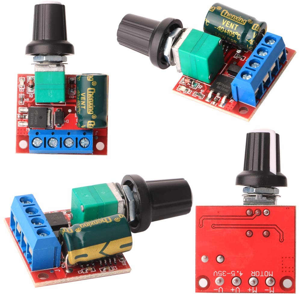 Gebildet 3pcs Mini DC Motor PWM Speed Controller, 5V-35V 5A pwm controller