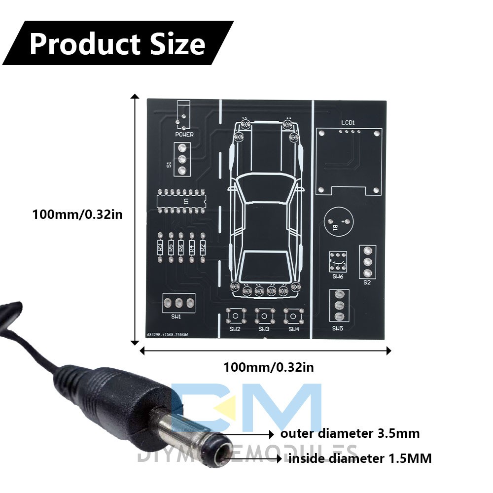 DIY Car Driving Simulation Soldering Practice Kit Electronic Kit Solder Kit