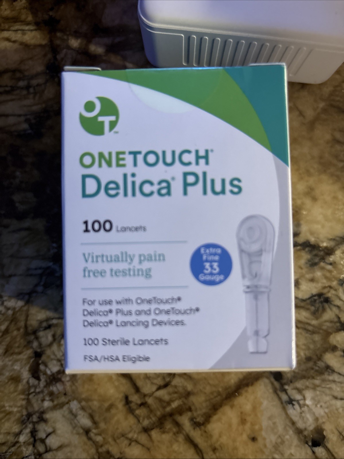 OneTouch Delica Plus Pain-Free Testing 100 Lancets Expiration 3/31/29