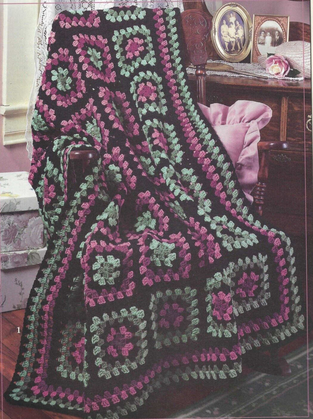 GRANNIES BY DESIGN-5 Beautiful Afghan Designs--Crochet Pattern Booklet