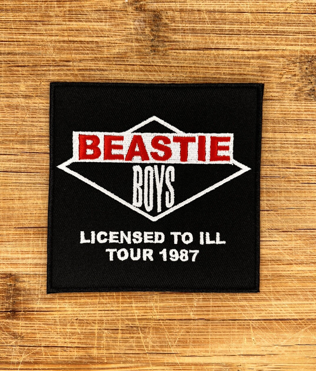 BEASTIE BOYS - LICENSED TO ILL TOUR - EMBROIDERED PATCH - BRAND NEW - BEASTPAT02