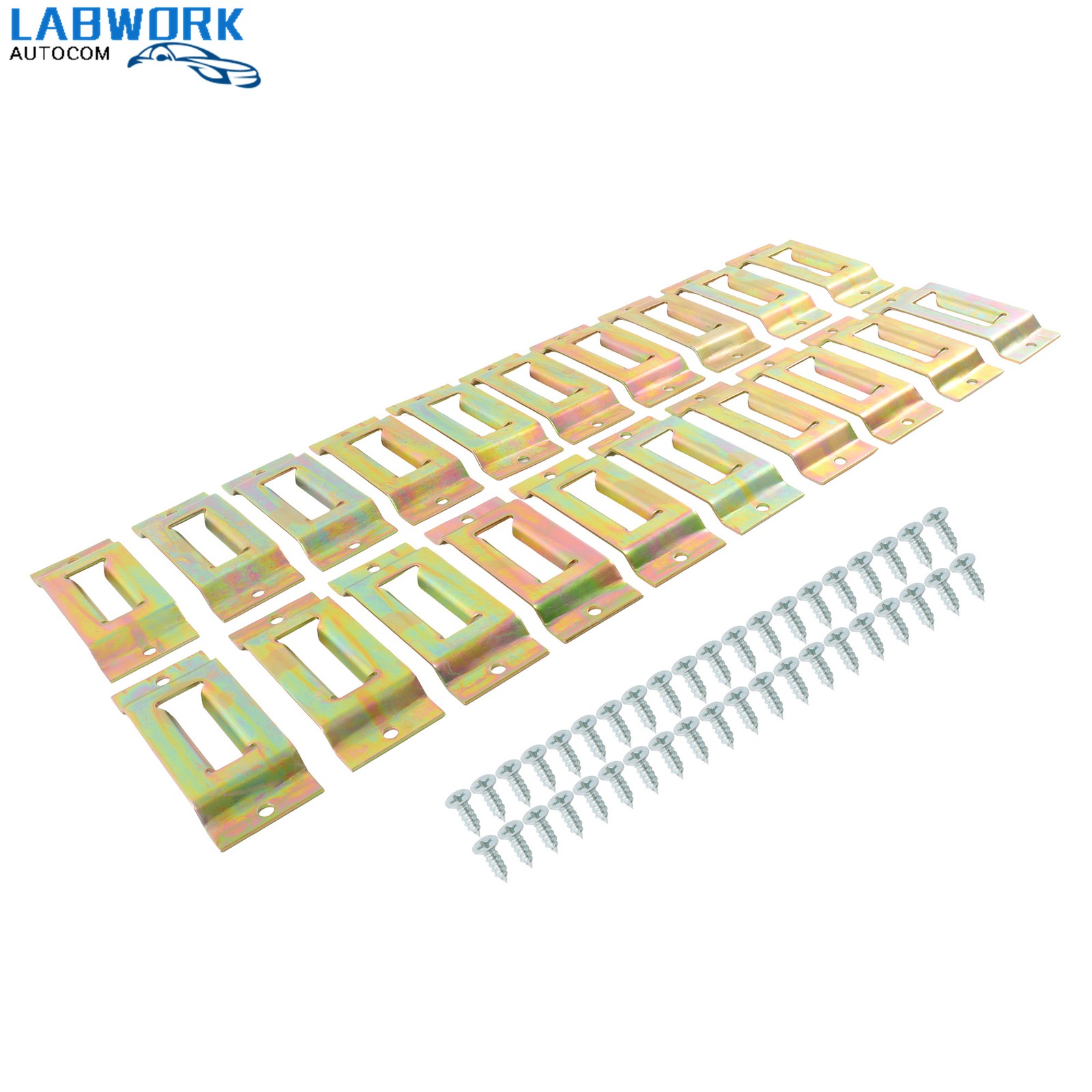 20 Piece Single Slot Galvanized E Track Rail Set Gold Finish For Secure Loads