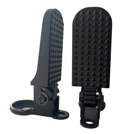 1 Pair Bike Rear Pedals, Mini Folding Bike Pegs, 8mm Aluminium Alloy Non Black
