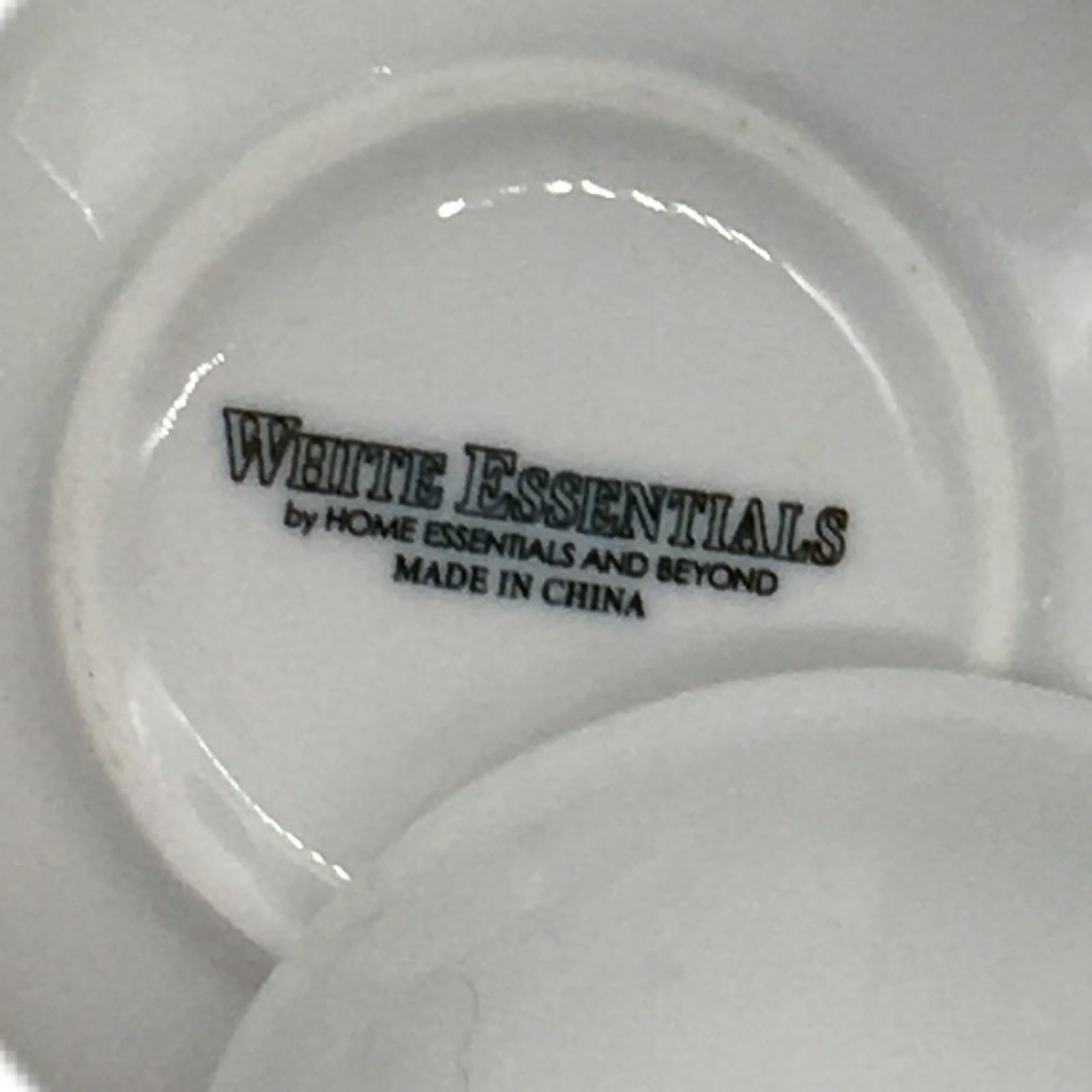 White Essentials Condiment Covered Serving Dish Spoon Set Farmhouse Cottage Core