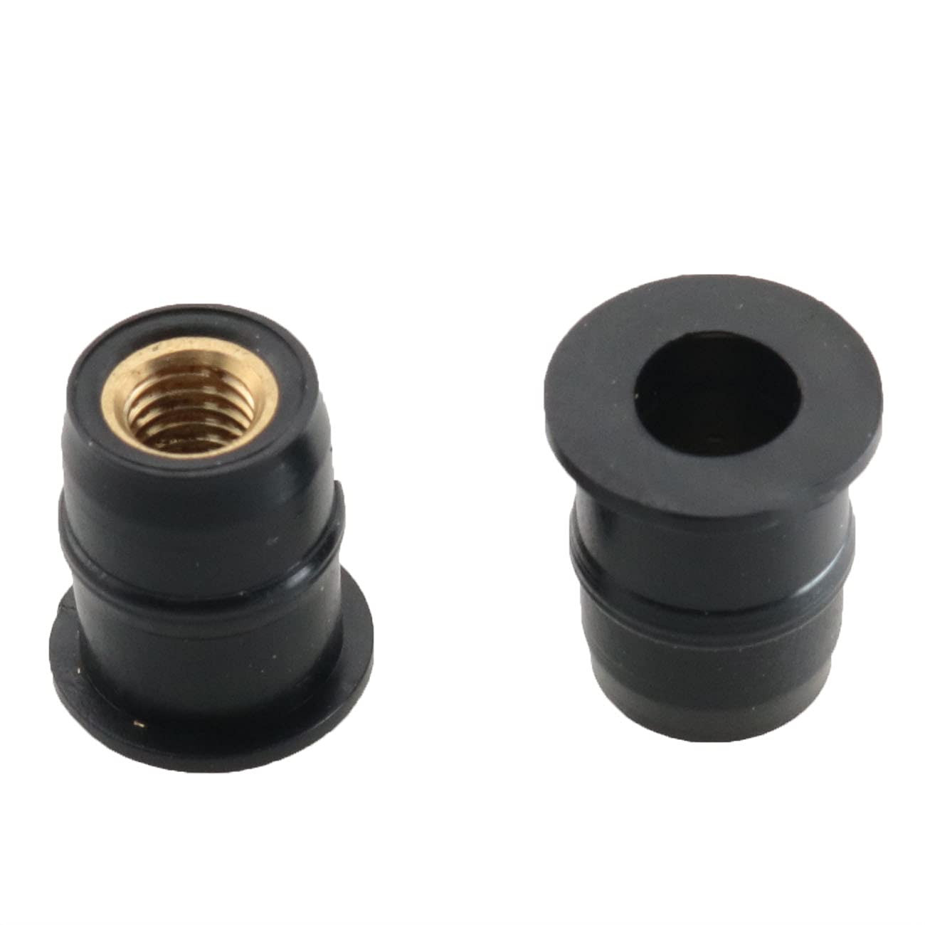 20PCS Neoprene Well Nut with Stainless Steel Pozi Screw M5-0.51'' Long 3/8'' Hol