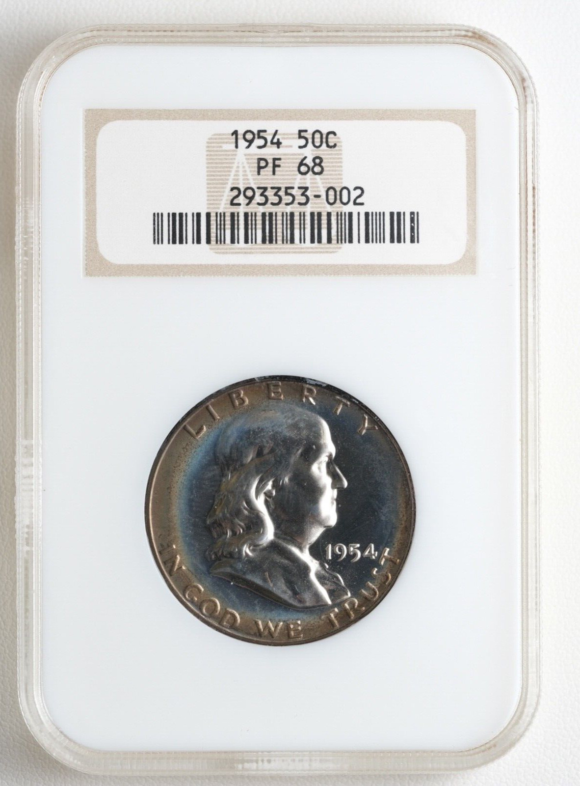 1954 50c Franklin Half Dollar NGC PF68