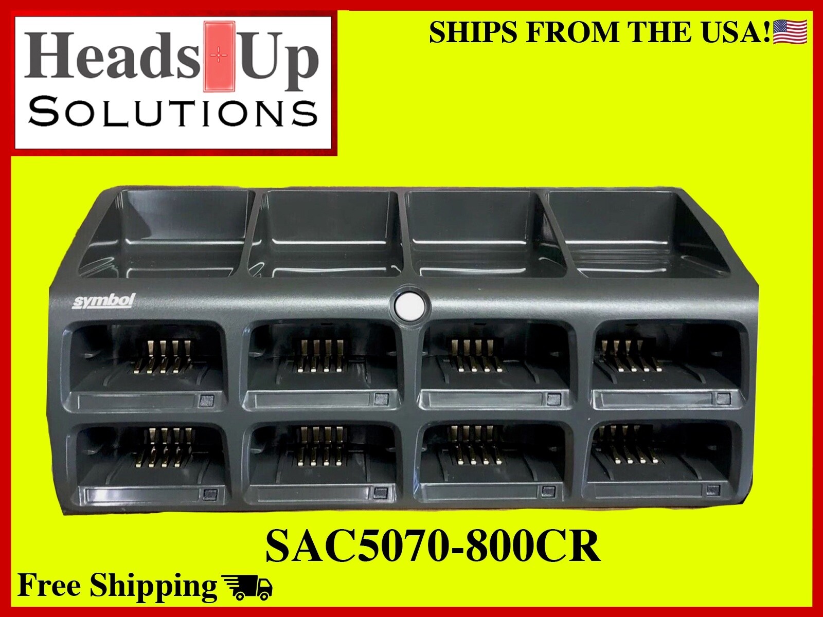 OPEN BOX SAC5070-800CR 8 SLOT BATTERY CHARGER for RS507 Scanner batteries