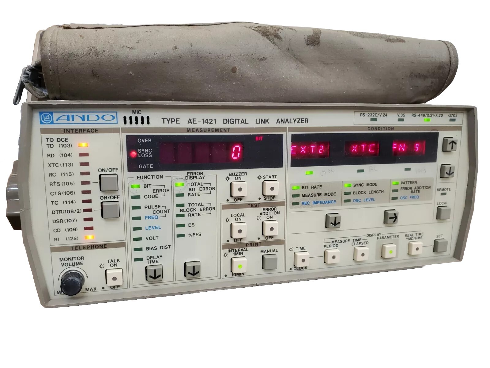 ANDO Type AE-1421 digital link analyzer w/3 interface units