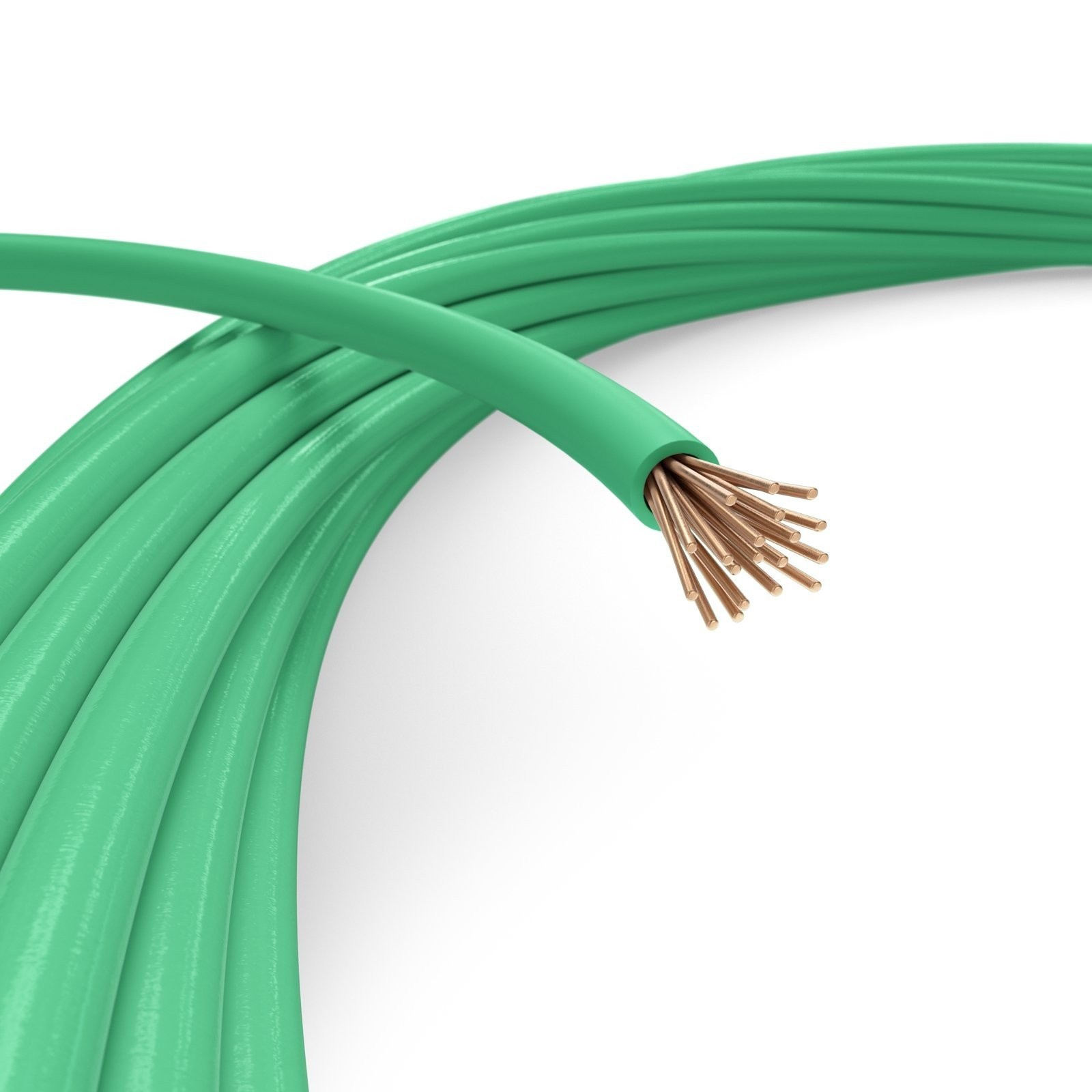 14 AWG Green THHN / THWN - Stranded Copper Electrical Wire, 10 Feet (3 Meter)
