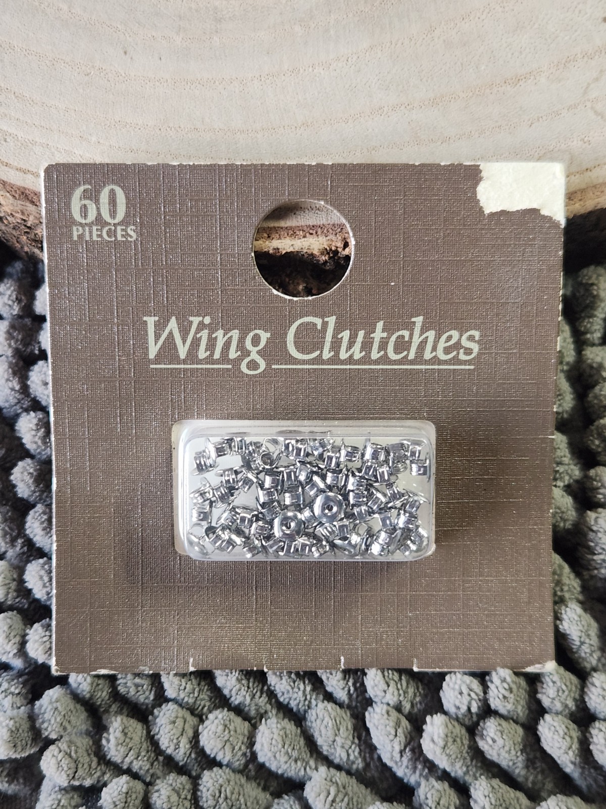 60 Piece Wing Clutches Earrings Backs~NEW IN PACKAGE