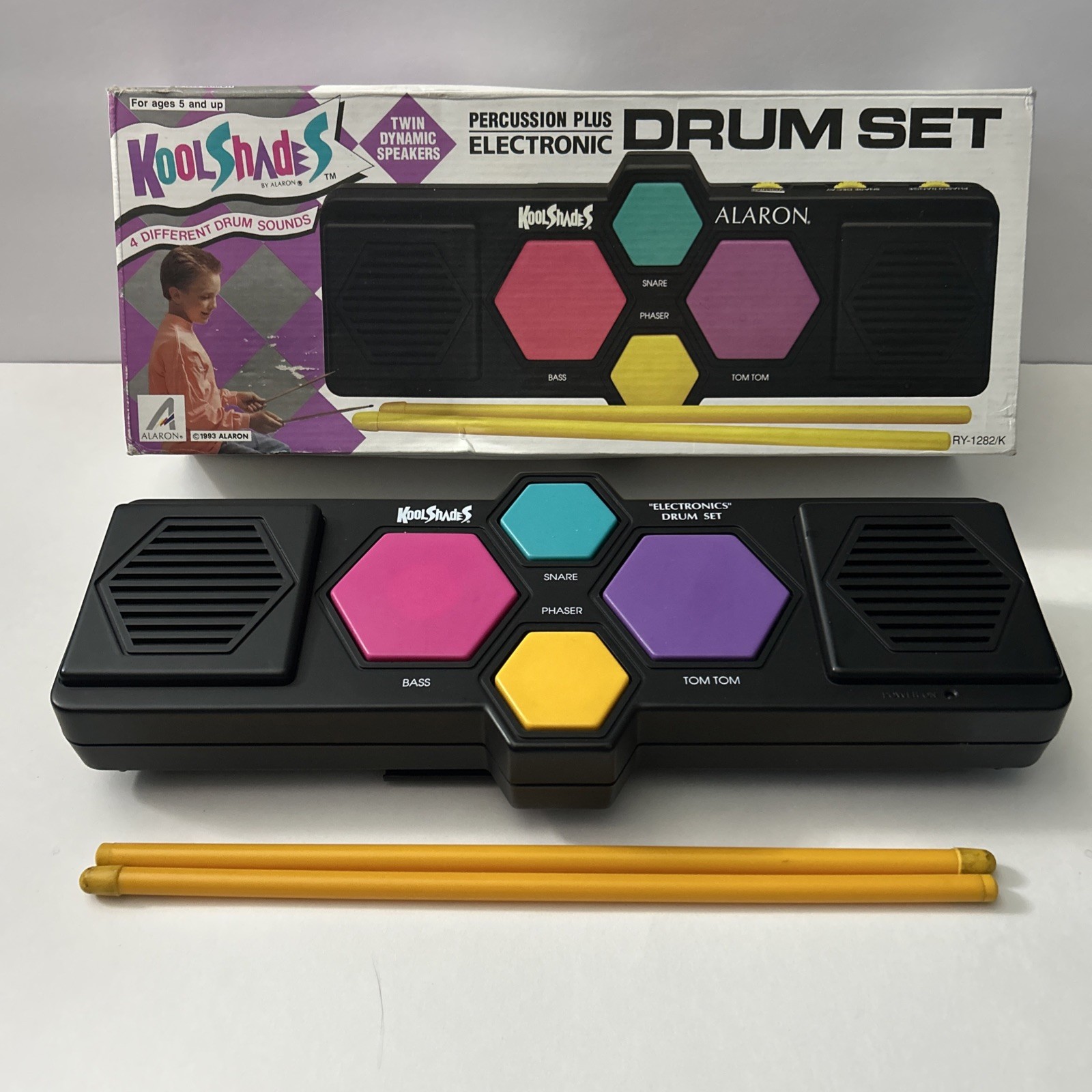 SEE DESC Vintage KOOL SHADES Electronic Toy Drum Machine Sound Module