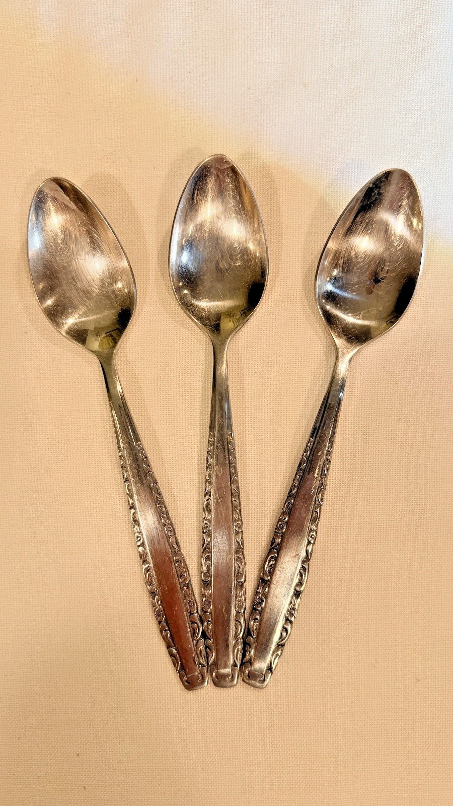 Oneida Northland Korea Stainless LOVE STORY 3 TEASPOON 6 1/4" Excellent