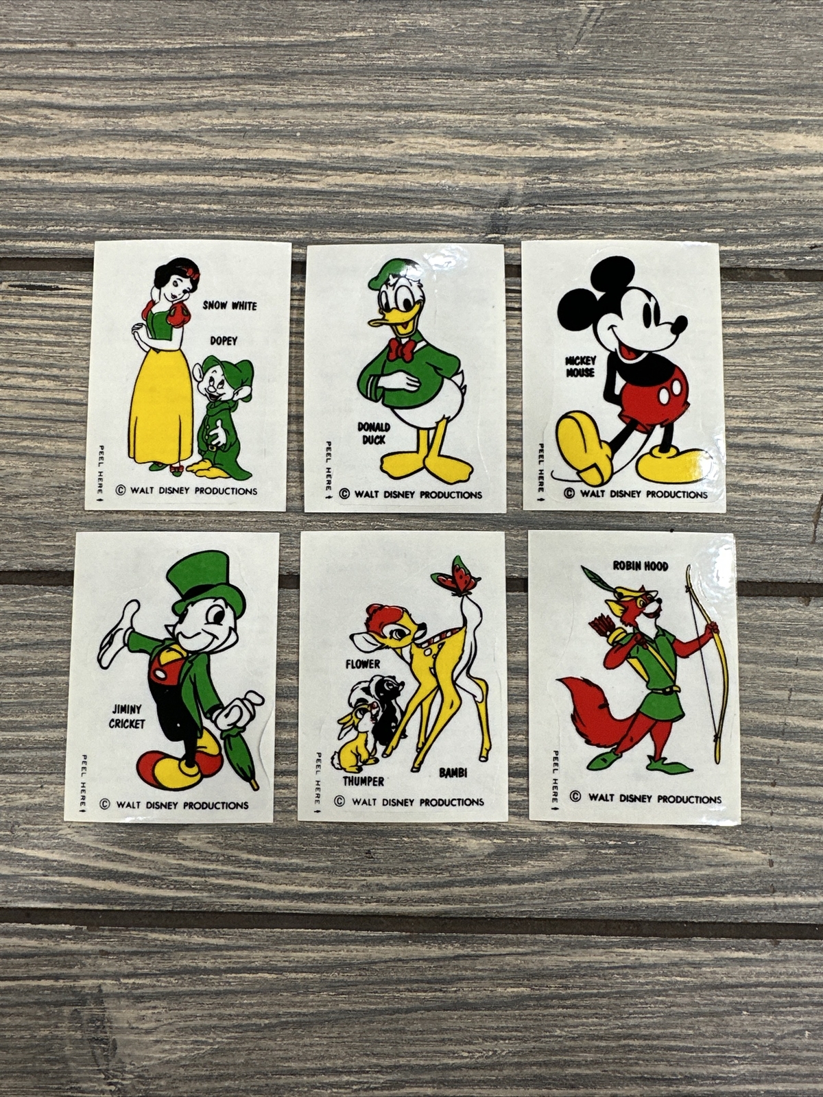 Walt Disney Cheerios Glass Pals Complete Set of 6 Mickey Snow White Donald Bambi