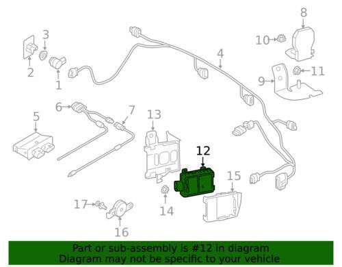 Genuine Audi Blind Spot Detection System Warning Sensor 4N0-907-566-AH