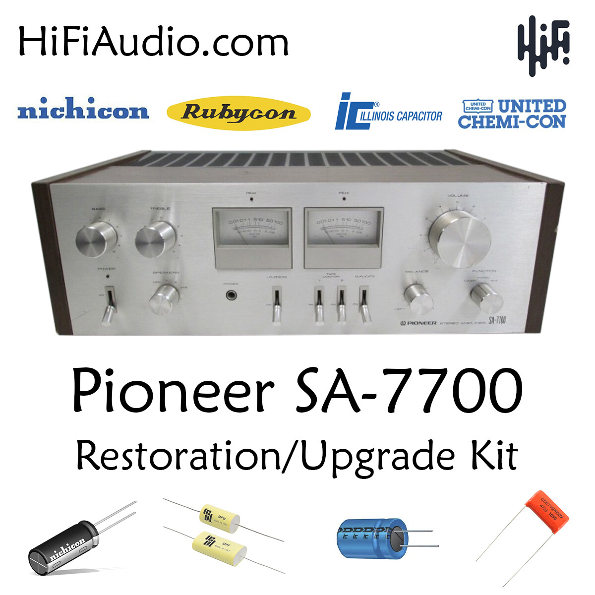 Pioneer SA-7700 rebuild restoration recap upgrade kit repair capacitor