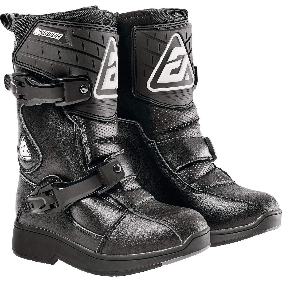 Answer Peewee Boot Black Youth - 10 | P/N 446169
