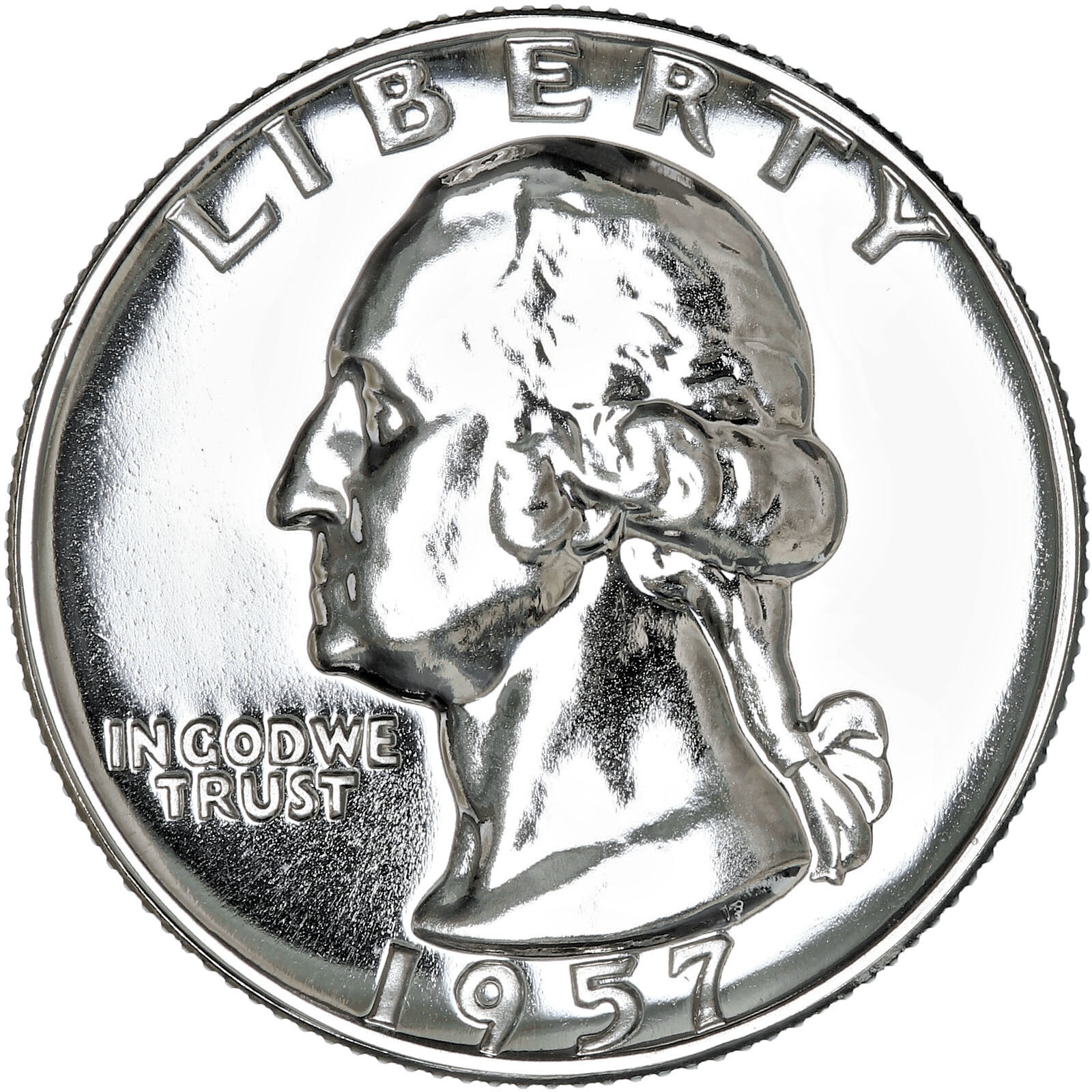1957 (P) Washington Quarter Gem Proof 90% Silver