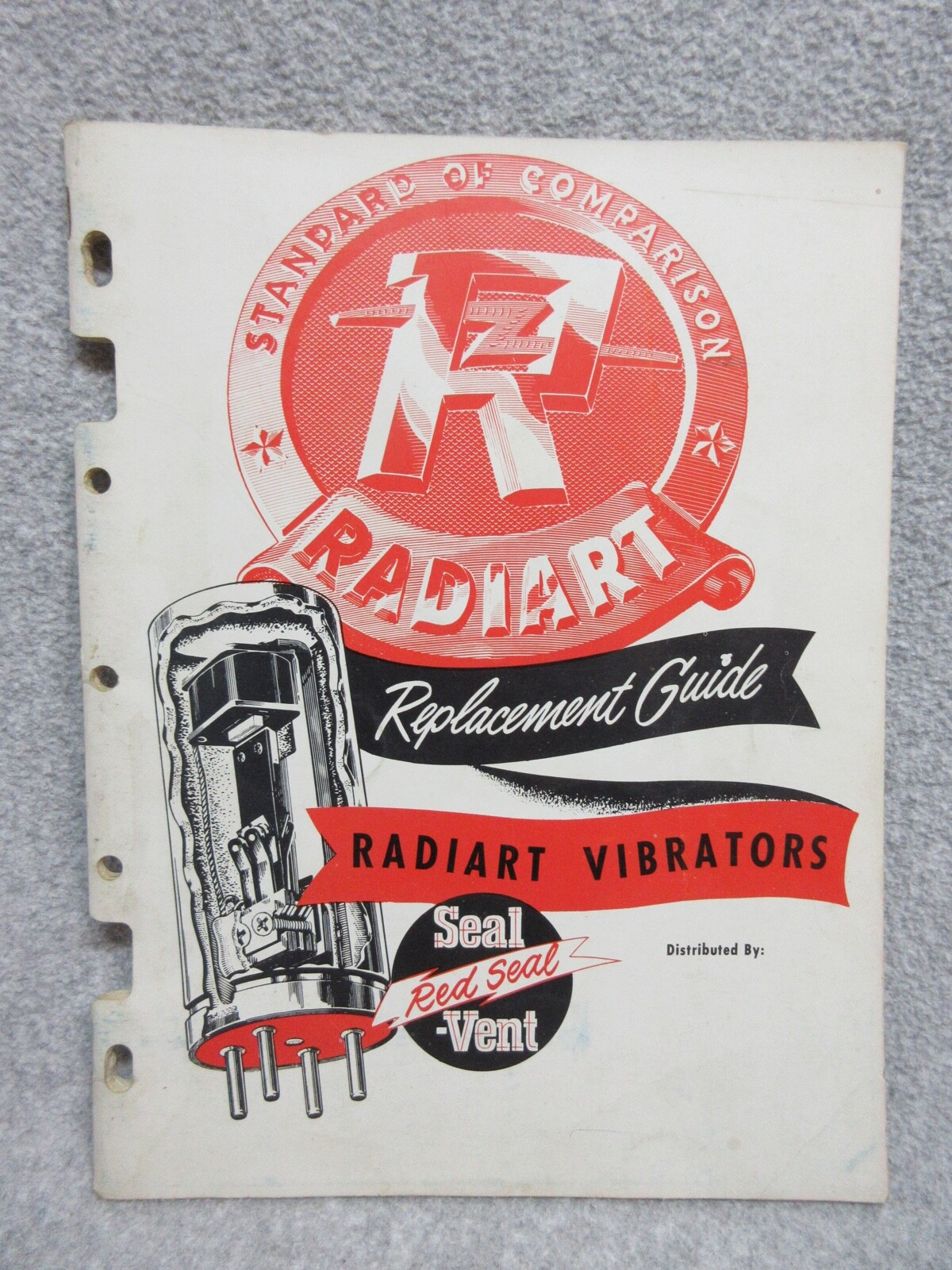 1952 RADIART VIBRATORS Vacuum Tubes REPLACEMANT GUIDE 65 Page CATALOG Very Clean