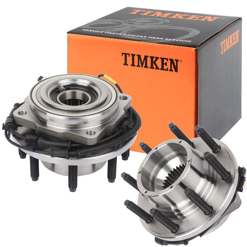 4WD SRW TIMKEN Front Wheel Bearing Hub Pair For 2011 - 16 Ford F-250 F-350 SD IN