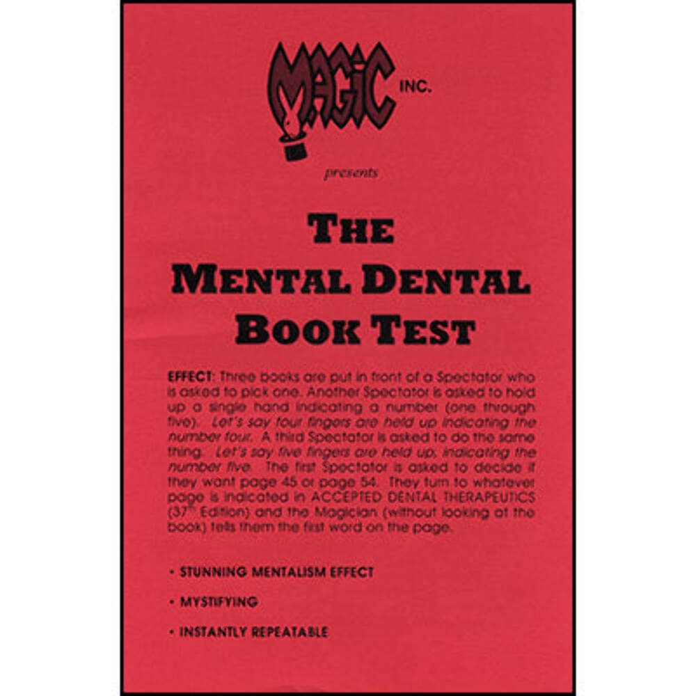 Mental Dental Book Test