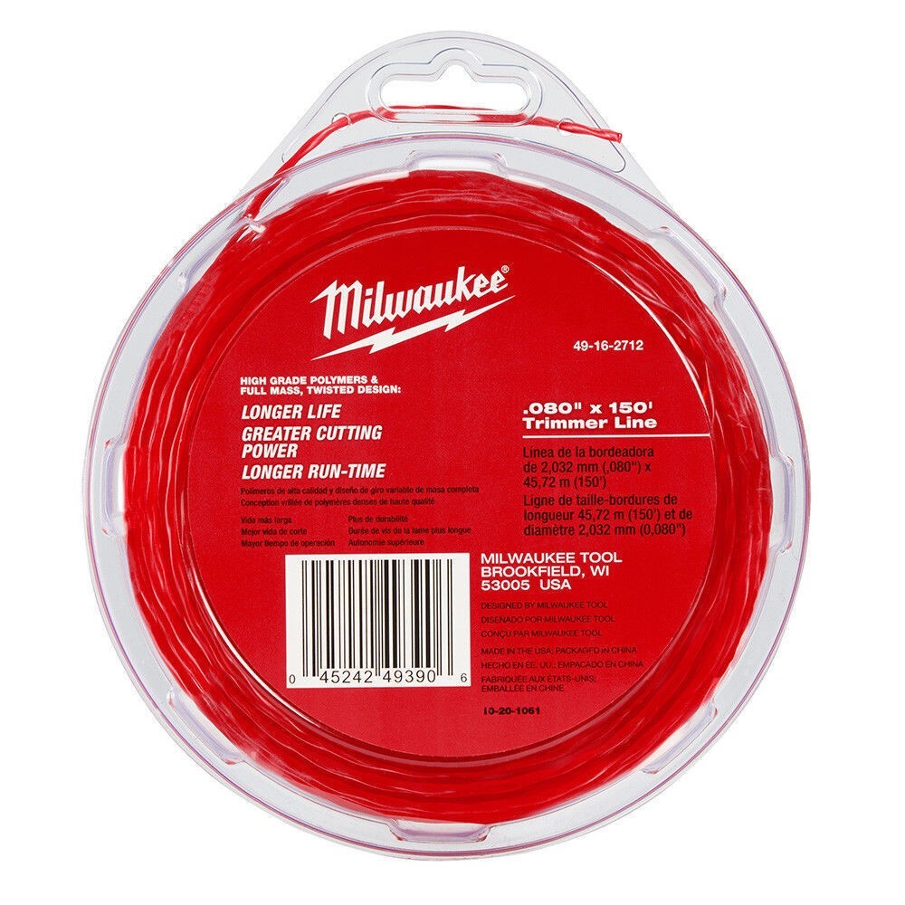 Milwaukee 49-16-2712 Replacement Trimmer Line .080 in. x 150 ft.