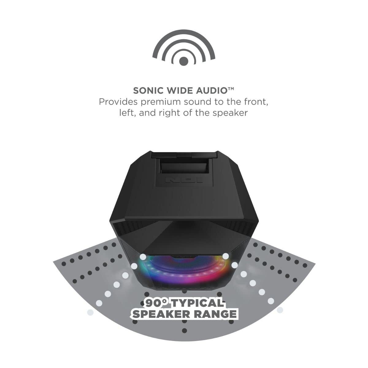 ION Total PA Live, High-Power Bluetooth-Enabled PA Speaker System with Lights