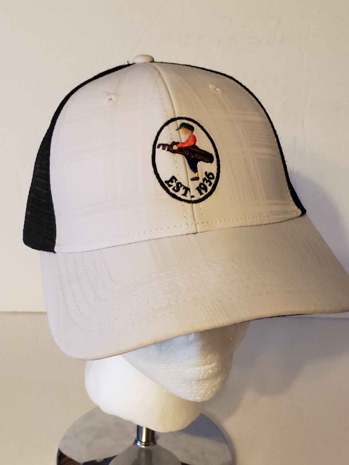 Taylormade Golf Hat Cap Black & White Mesh Snapback Golfer Hat (NEW NO TAGS)
